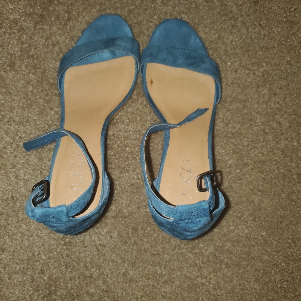 Blue Fancy Heels Size 8